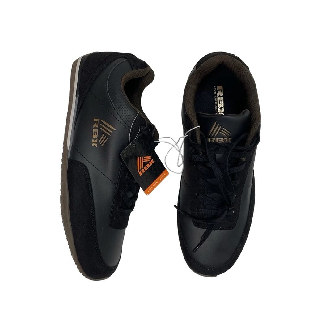 NWT! RBX Men's Low Top Sneaker in Black/Brown